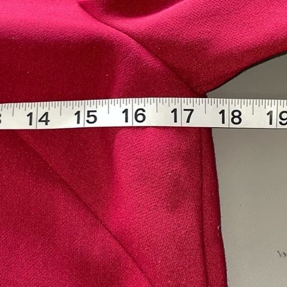 Kate Spade Burgundy Shift Dress – Scalloped Detail, Size 2 (Fits Small) - Picture 12 of 13
